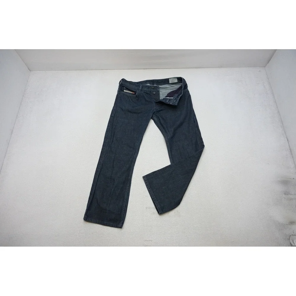 Diesel Zatiny Jeans Mens 32x28 Blue Regular Bootcut Dark Wash 0088Z Excellent